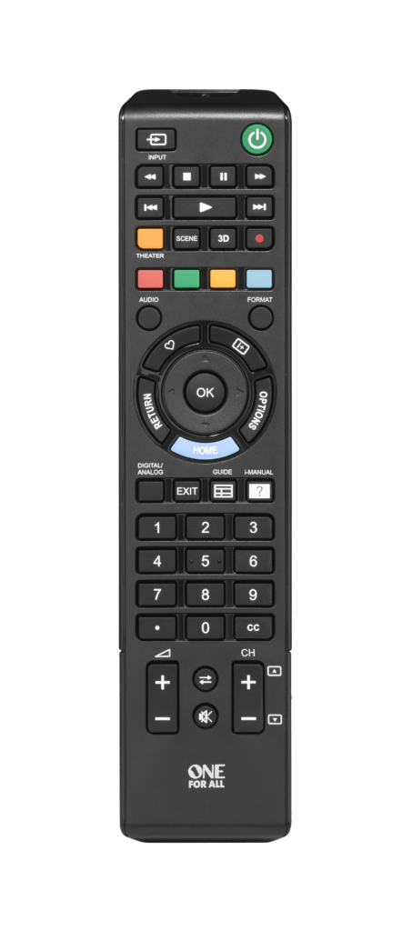 sony tv remote codes