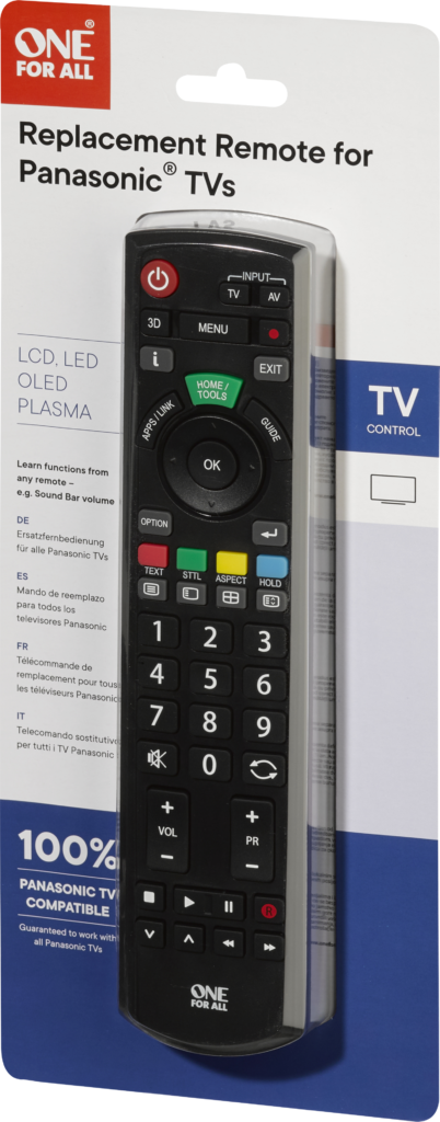 Télécommande de remplacement TV Panasonic (URC4914)